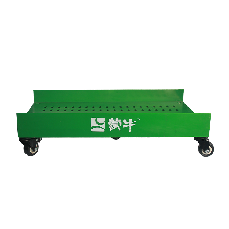 大规格箱装带轮塑料地堆展示箱